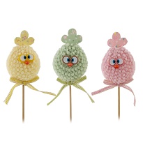 Вставка Яйцо Пасхальное 6*5*h25см микс