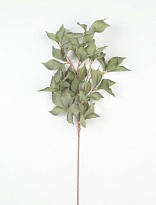 Зелень, ветка искусственная, Лист розы, h86см, зеленый