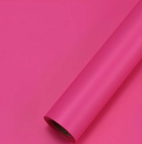 Пленка матовая 58см*10м 55мкр Самая нужная фуксия