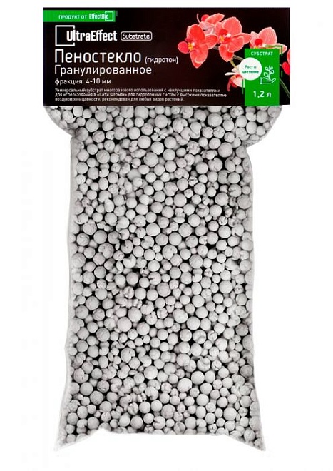 Пеностекло (Гидротон) UltraEffect 04-10мм гранулированное 1,2л 