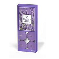 Свечи чайные Petali d37,5  h1,4мм, 10шт, аромат лаванда 