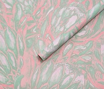 Пленка матовая 58см*10м 65мкр Протея розовый