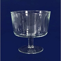 Ваза из стекла Химея d14 h13.5см 0,8л на ножке