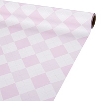 Пленка матовая 58см*10м 65мкр Ромбы светло-розовый
