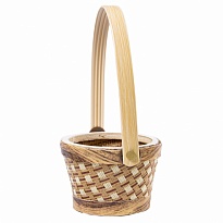 Корзина плетеная (секвойя) d12*h8см круг натуральный