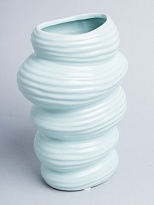 Ваза декоративная d11*h20см керамика голубой