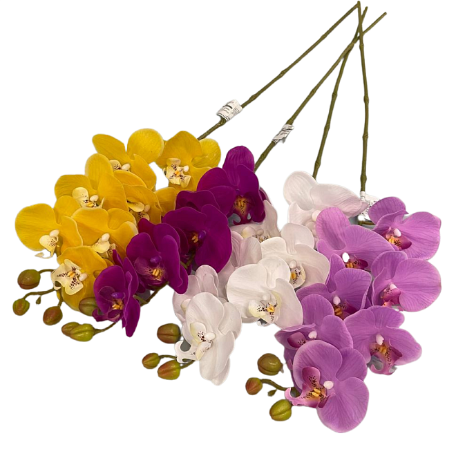 Орхидея искусственная h80см микс