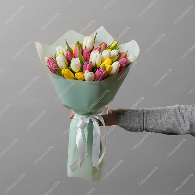 Букет из тюльпанов "Самба"