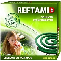 Спираль Рефтамид от комаров и мошек 10шт/уп