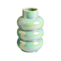 Ваза декоративная d12*h20см керамика перламутр зеленый