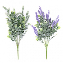 Лаванда в букете, искусственная, h40 см,микс