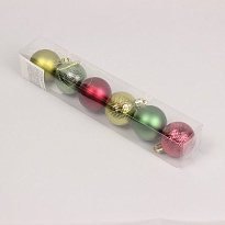 Набор пластиковых шаров 4см 6шт микс