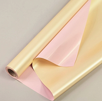 Пленка матовая 60см*10м двухсторонняя, перламутр крем-лиловый