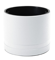 Кашпо Lamela КОМА цилиндр d31 h30см 14л с вкладкой пластик белый