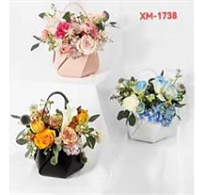 Пакет для цветов Бабочка 18*9*36,5см розовый