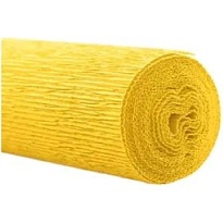 Бумага гофрированная желтый №975 140г/м2, 50*250см 