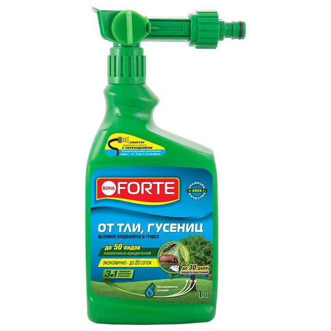 Bona Forte Концентрат от тли, гусениц в канистре с эжектором 1л канистра