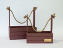Ящик деревянный для декора 23*12*21,5см шоколад