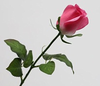 Роза искусственная 1голова h32см розовый