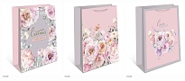Пакет подарочный 18*23*10см Розовый сад
