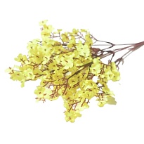 Мелкоцвет в букете искусственный h37см желтый