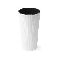Кашпо Lamela Лилия Джампер d19 h36,4см 4л с вкладкой пластик белый