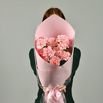 Букет из гвоздик "Нежность"