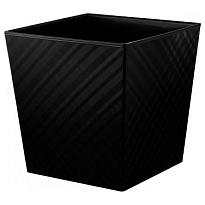 Горшок Manhattan Cube 30,1*30,1 h31,5см 22л с вкладкой пластик оникс