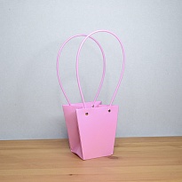 Пакет для цветов 6,5*9*10см розовый фламинго