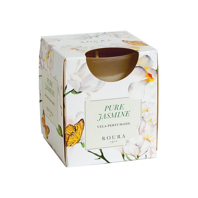 Свеча в стакане Roura 130г аромат Жасмин