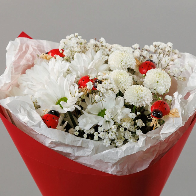 Букет детский "Божья коровка"