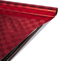 Пленка блестящая, 50см*5м, Клетка красный