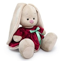 Мягкая игрушка Зайка Ми в бархатном платье (большой) h23см