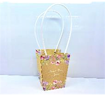 Пакет для цветов крафт 13*9,5*15,5см №3 Just for you микс