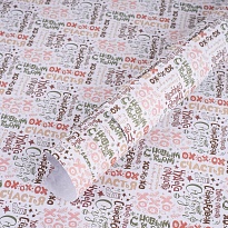 Бумага дизайнерская 70*100см 10л Надписи