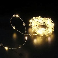 Гирлянда нить Льдинка 10м 8реж теплый белый
