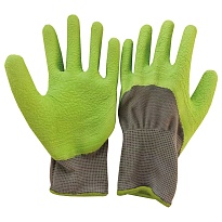 Перчатки Listok L хозяйственные с латексным покрытием зеленый