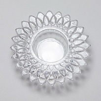 Подсвечник из стекла Tangson 10,5*10,5*3см Подсолнух