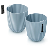 Кашпо настенное Prosperplast Milly Wall d14,6 h17,6см 2,1л пластик светло серый