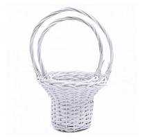 Корзина (ива) d20*h15см круг белый