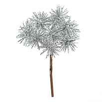 Набор веток на вставках 12шт h12см серебряный