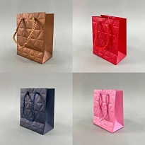 Пакет подарочный 12*15*7см микс