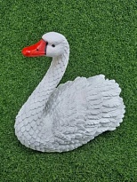Лебедь средний h37см белый