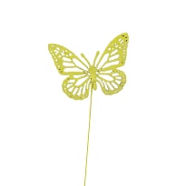 Вставка Бабочка 8 см желтый