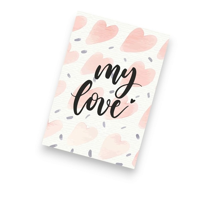 Открытка My love 9,5*14см