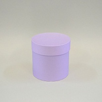 Коробка шляпная с крышкой d20*h20см базовый сиреневый