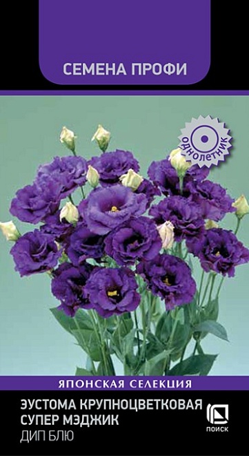 Эустома (Лизиантус) Супер Мэджик Дип Блю 5шт /Поиск