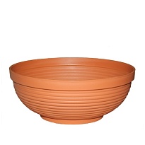 Миска Терракота d38 h17,5см 10л пластик терракотовый