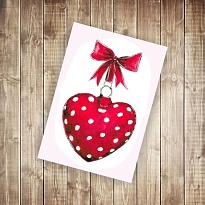 Открытка Люблю 9,5*14см