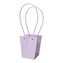 Пакет для цветов 13*13*15см сиреневый матовый